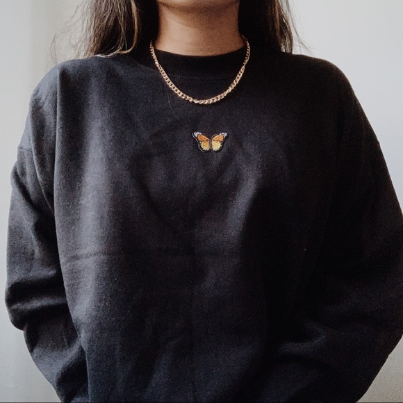 STYLEDBYLHEI Sweaters - n e w ✨ butterfly crewneck sweater🖤